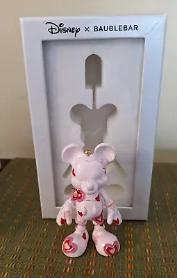 Disney X Baublebar Mickey Mouse Hearts Keychain Bag Charm NIB • $49.95