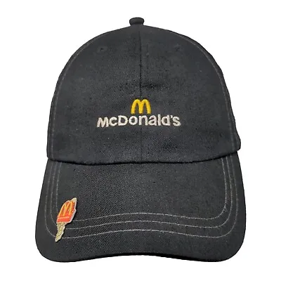 Mcdonald's Men's Strapback Hat Black Size OS Embroidered Uniform Employee Logo • $20