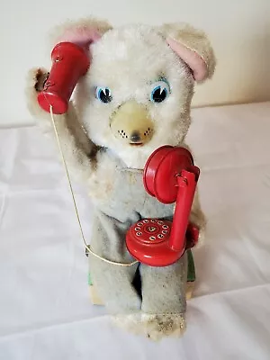 Vintage 1950s Modern Toys Telephone Bear Battery Operated Toy Not Working • $19.99