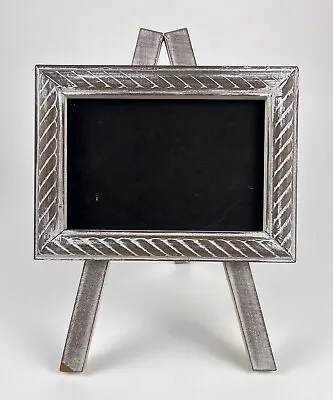 Announcement Chalkboard Easel Framed Chalkboard White Wash 11 X 8 Alphabet Soup • $22.95