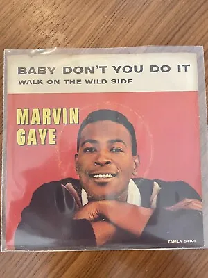 Rare Soul Picture Sleeve 45 MARVIN GAYE Baby Don't You Do It TAMLA 54101 • $75