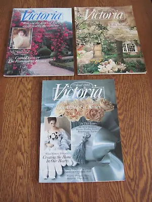 Vintage Victoria Magazines Lot Of 3 Spring/ Summer April/August 1992-1993 • $14.95