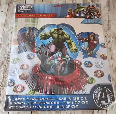 Marvel Avengers 3 Piece Table Decorating Kit Birthday Party Confetti Centerpiece • $6.99