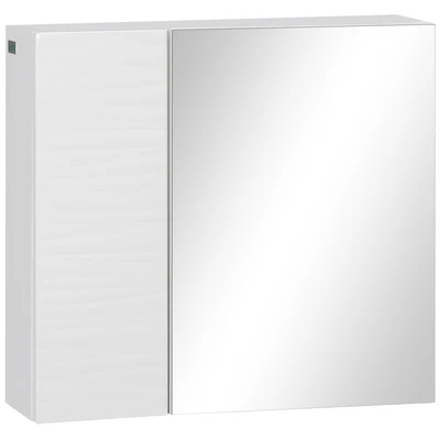 £33.99 • Buy Kleankin Bathroom Mirror Cabinet Wall Mounted Cupboard W/ Adjustable Shelf