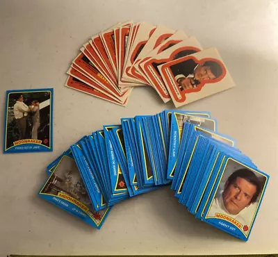 1979 Topps Eon Moonraker James Bond 007 Complete Set 99 Cards 22 Stickers • $16.98