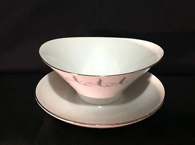 Eschenbach Baronet Feather Flair (1) Imperfect Gravy Boat W/ Attached Underplate • $15.26