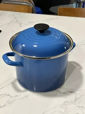 Le Creuset Enamel On Steel 6 Qt Blue Stock Pot • $65