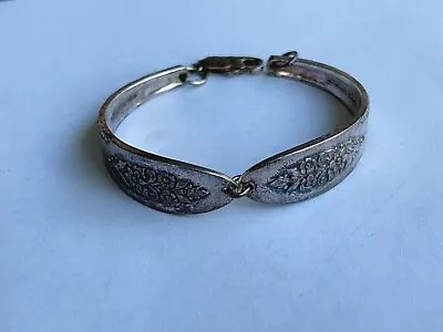 Oneida Ltd. Silversmith Spoon Bracelet Homemade Silverplate Jewelry A. Rogers • $12