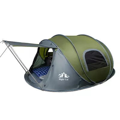 Automatic Camping Tent 2 Man Instant Pop Up Tent Festival Family Tent Hiking AU • $166.65