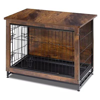 $129.99 • Buy Wooden Dog Crate Furniture With Cushion For Small Medium Large Dogs