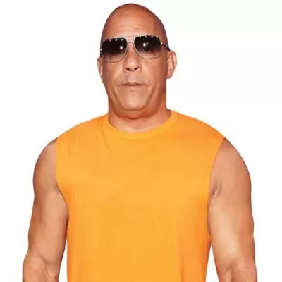 Vin Diesel (Orange Tshirt) Half Body Buddy Cutout • $42.87