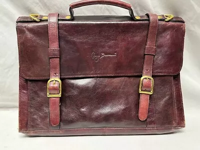 Vintage Giorgio Bernini Portfolio/Briefcase Burgundy Leather Bag • $65