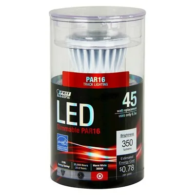 $9.49 • Buy Feit Electric 51900 LED Dimmable PAR16 Light Bulb, FREE SHIPPING