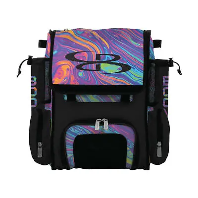 Boombah Kids Superpack Mini Softball Backpack - Childrens Bat Bag/Pack - Lava 2 • $129.95