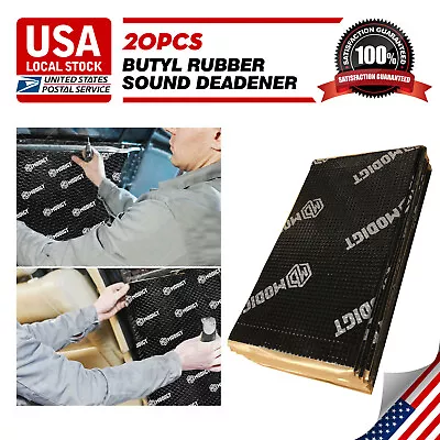 32SqFt Butyl Rubber Sound Deadening Trunk Lid Kill Noise Deadener Selfadhesive • $86.29