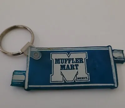 Vintage Keychain Merit Muffler Mart Auto  Repair Shop  Advertising Keyring Fob • $4.95