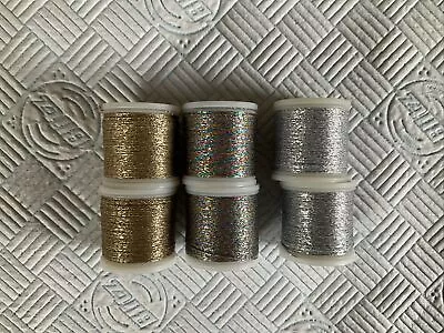 6 Reels Madeira Metallic Hand Embroidery No 20 Reels - Each 50m • £3