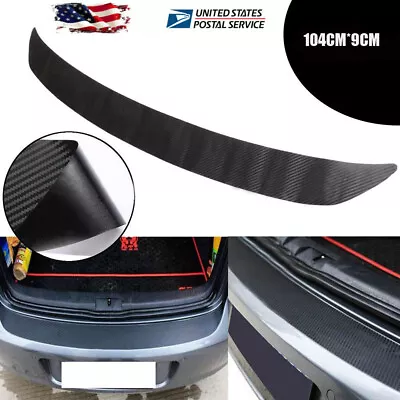 40  5D Carbon Fiber Car Rear Bumper Trunk Protector Sticker Auto Accessories US • $12