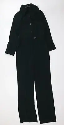 Zara Womens Green Polyester Jumpsuit One-Piece Size XS Button • £5.25