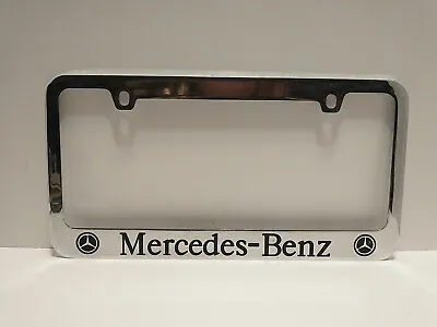 OEM Mercedes License Plate Bracket Solid Brass With Chrome Plating Read Desc • $14.95