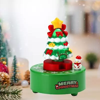 Christmas Tree Music Box Toy Decorative Rotating For • £11.22