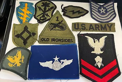 Lot Of Military Patches Mixed Lot Army Navy Insignia Etc • $4.99