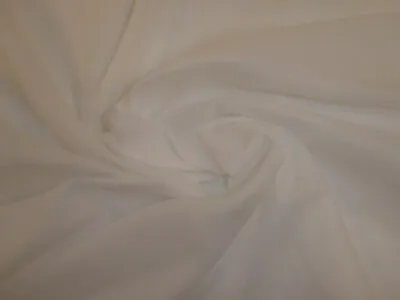 10 Metres Of WHITE - 100% Egyptian Cotton Muslin Fabric - 150cm Wide • £28.49