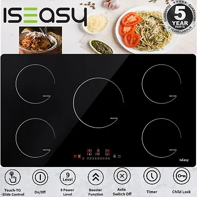 $290.69 • Buy 36  Electric Induction Cooktop 5 Burner Cooker Hob Built-in Touch Control Timer