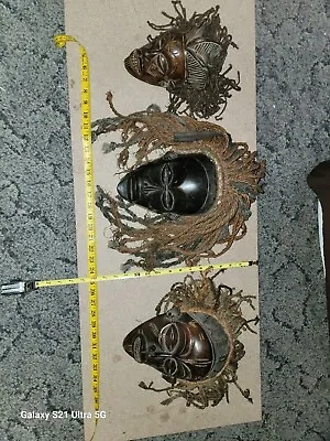 African Chokwe Mask Lot Of 3 • $120