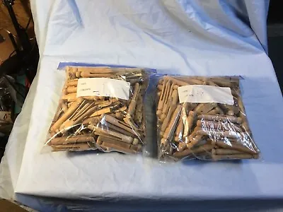 Spring Clothes Pins Weathered Used Vintage Wood Crafts Large LOT 100 + • $17