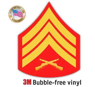 Marine Corps Sergeant USMC Car Truck Laptop Window Wall Decal • $59.99