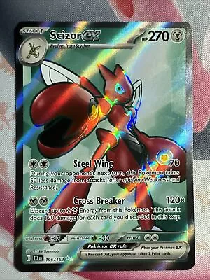 Scizor Ex 195/162 ULTRA RARE - Temporal Forces - Pokemon TCG Card - NM/M • $4.95