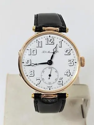 Antique 14k Rose Gold Hy MOSER & Cie Winding Watch C.1920s EXLNT* SERVICED* RARE • $4499