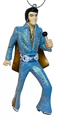 Elvis Christmas Ornament Kurt Adler Blue Suit Shoes Gold Cape Presley King Rock • $10.99