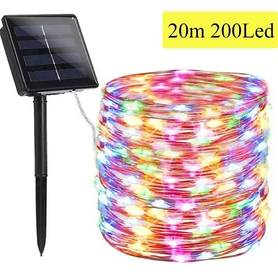 100/300 LED Solar Fairy String Light Copper Wire Outdoor Waterproof Garden Decor • $6.99