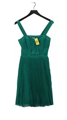 Belle By Oasis Women's Midi Dress UK 12 Green 100% Polyester A-Line • £8