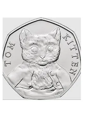 Beatrix Potter Tom Kitten 2017 50p Fifty Pence British Coin Hunt Lot C • £1.65