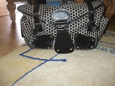 Mia Bossi Large Polka Dot Shoulder Bag Diaper Travel Gym School Shopper Luggage  • $18