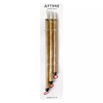 £11 • Buy Artway Chinese Brush Set X 3 - Perfect For Inks & Watercolours