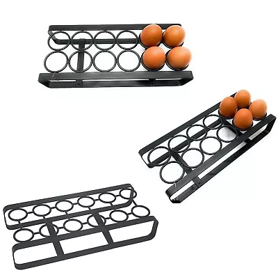 Kitchen Egg Holder Stand Rack Storage Holds Up To 12 Eggs Flat Iron Eggs Tray • £8.59