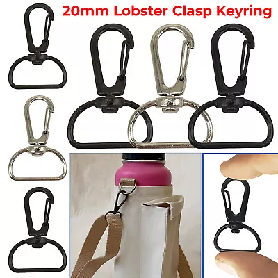 Snap Hook Clasp Buckle DIY For Leather Purses Handbags Belts Luggage Straps 20mm • £3.39