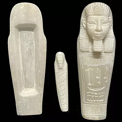 BEAUTIFUL ANCIENT EGYPTIAN  USHABTI SHABTI  SARCOPHAGUS- 664 - 332bc (38) • £0.99