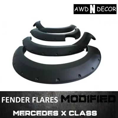 Fender Flares Wheel Arch Jungle Style Black Suit Mercedes Benz X Class 2017+ • $369.99