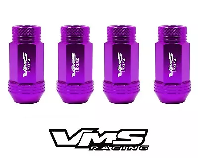 20 Purple Vms Racing 50mm 12x1.5 Cnc Aluminum Lightweight Wheel Rim Lug Nuts Set • $59.88