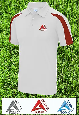 Atomic Bowls Mens Womens Unisex Performance Lawn Bowls AirTech Top Shirt  • £14.99