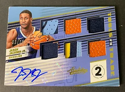 $349.99 • Buy 2018-19 Jaren Jackson Jr Absolute Tools Of The Trade  PW Patch Auto Lv 2, /25 RC