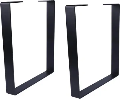 Metal U-Shaped Coffee Table Legs  2pcs Solid Steel Table  12H X 16L X 1.5W • $29.99