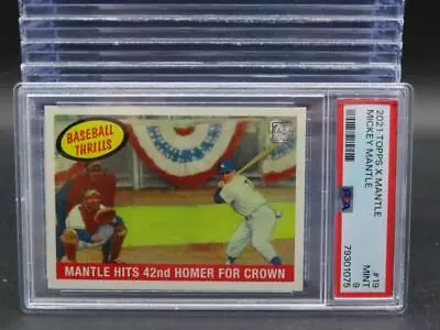 2021 Topps X Mantle Mickey Mantle PSA 9 #19 Yankees • $0.99