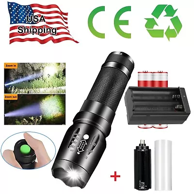 990000LM Super Bright LED Tactical Flashlight Zoom Small Mini Torch 26650 AAA • $6.99