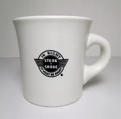 Buffalo China Steak N Shake Mug Heavy Restaurant Ware In Sight It Must Be Right • $10